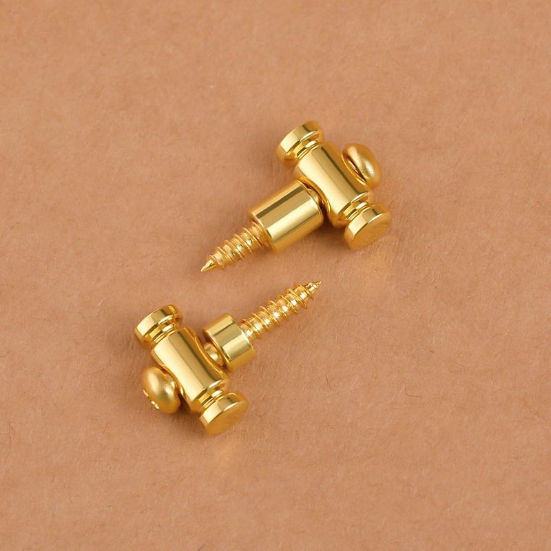 guyker Guitar Roller String Retainers(Set of 2) – String Guide, Strings Trees Replacement Part for Electric Guitars, SR1 Gold - Image 2